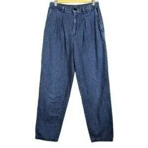 Vintage 90s Levi's Tapered High Rise Pleated Mom Jeans Medium Wash Denim Jean